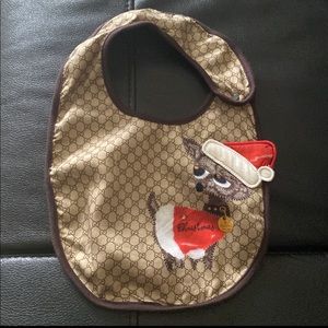 Gucci Logo Christmas Bib